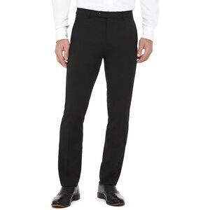 Tommy Hilfiger Mens 34X30 Black Modern Fit Flex Stretch Dress Suit Pants NEW